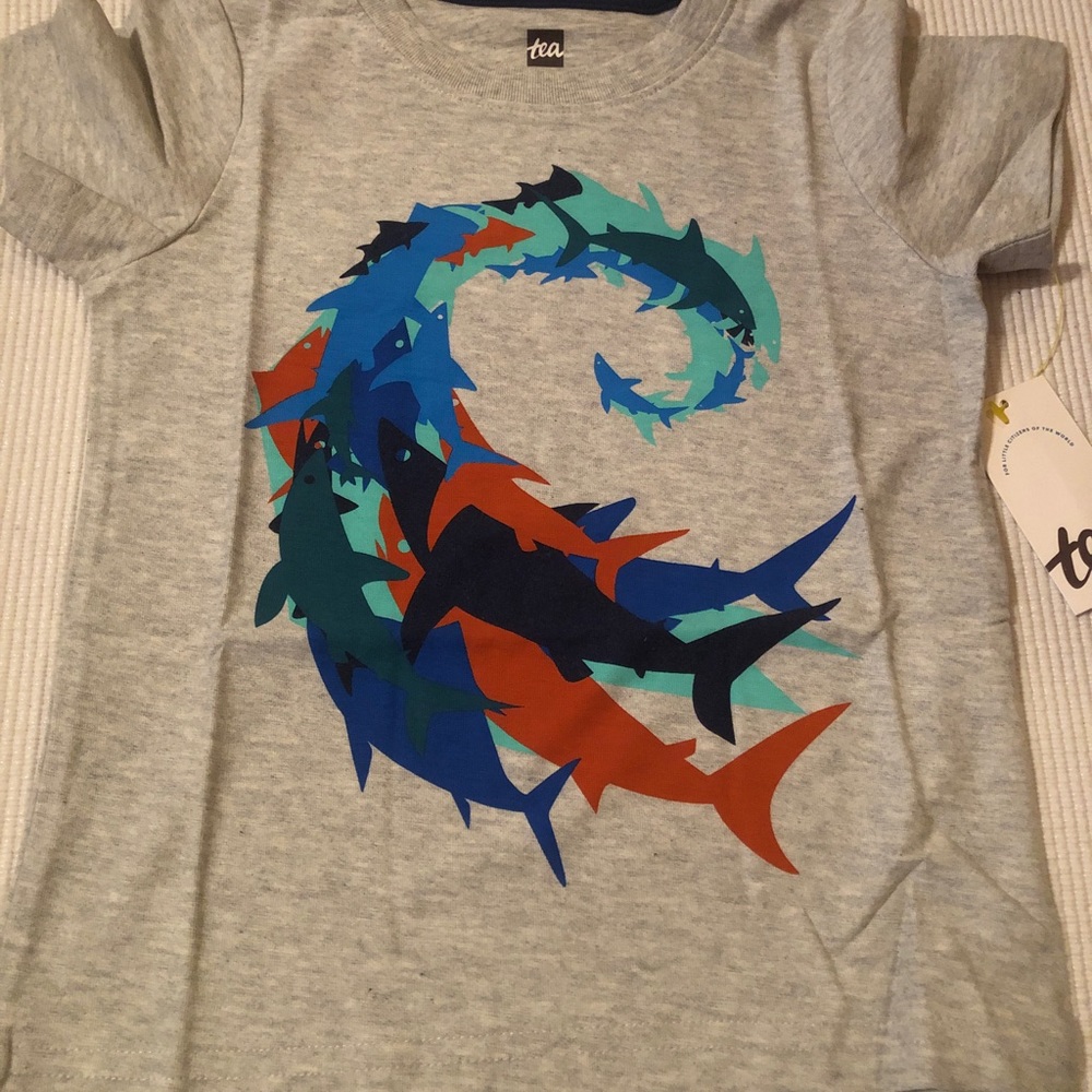 Tea Collection Shark Short Sleeve Shirt